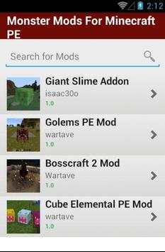Monster Mods For Minecraft PE screenshot 2