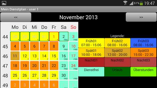 Mein Dienstplan screenshot 7