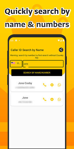 Caller ID search by name screenshot 3