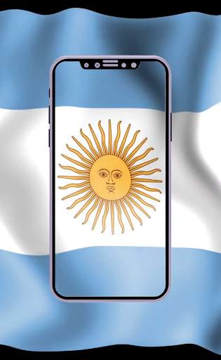3D Argentina Flag live wallpaper screenshot 4
