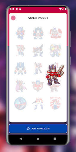 Optimus Prime Stickers For WA screenshot 7