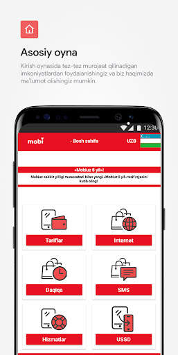 Mobiuz mobil ilovasi 2024 screenshot 3