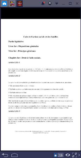 Code de l'action sociale et des familles screenshot 2