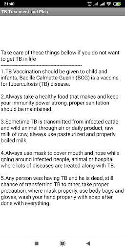 Tuberculosis TB Treatment and Plan screenshot 6