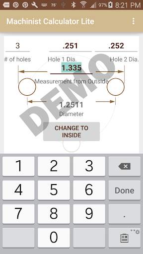 Machinist Calculator Lite 6 تصوير الشاشة