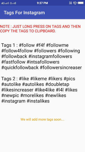 Tags for instagram screenshot 2