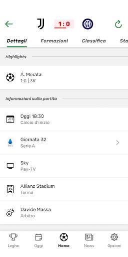 TorAlarm - Risultati di calcio screenshot 3