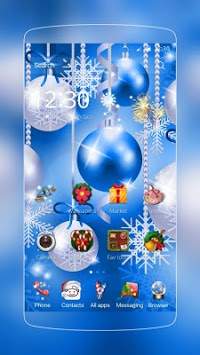 Blue Ball Christmas Theme screenshot 1
