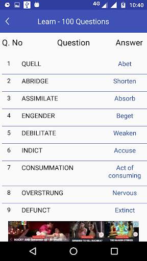Synonyms Test screenshot 4