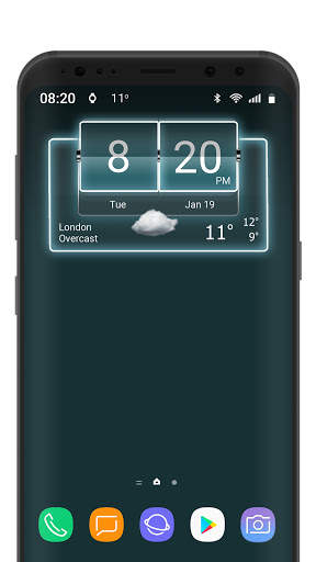 3D Flip Clock Theme Pack 04 screenshot 4