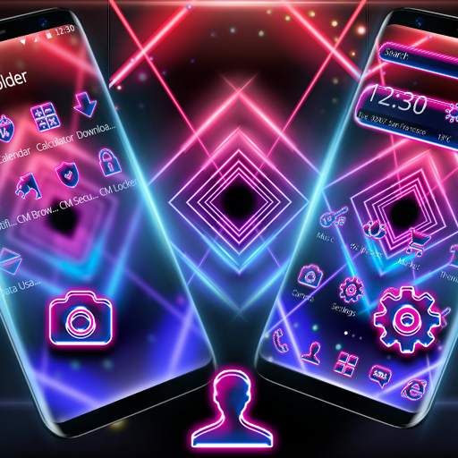 Led Neon Light Parallax Theme 1.1.3