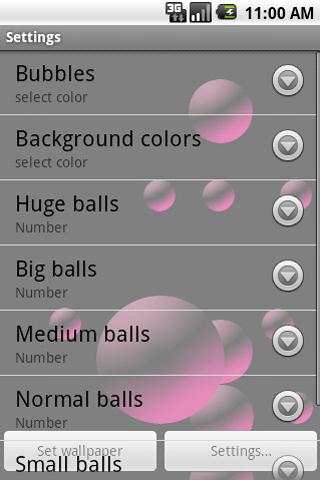 3D Bubbles Live Wallpaper Lite screenshot 4