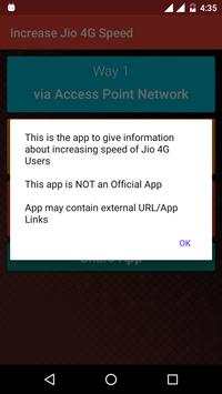Increase Jio 4G Speed Booster screenshot 2