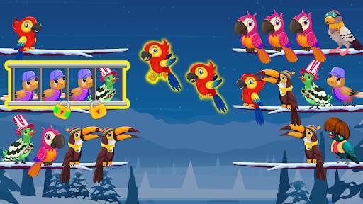 Bird Sort Color: Budgie Puzzle screenshot 5