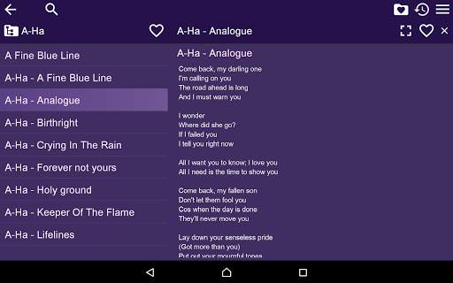 Songs lyrics free screenshot 6