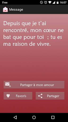 Messages d'Amour SMS screenshot 3