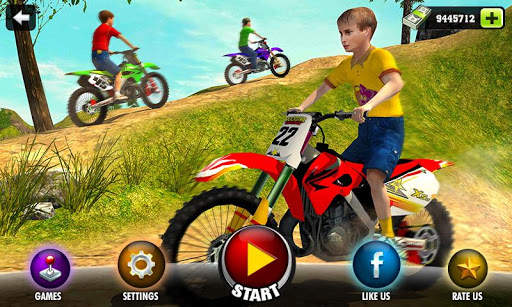 Kids Downhill Mountain Motorbi screenshot 1