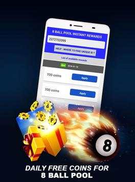 Pool Rewards - Daily Free Coins screenshot 1
