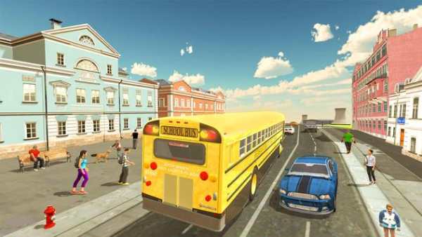 Modren School Bus Up Hill Driving:Summer Trip screenshot 4