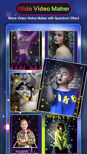 Wido - Video Status Maker With Particles & Effects स्क्रीनशॉट 1