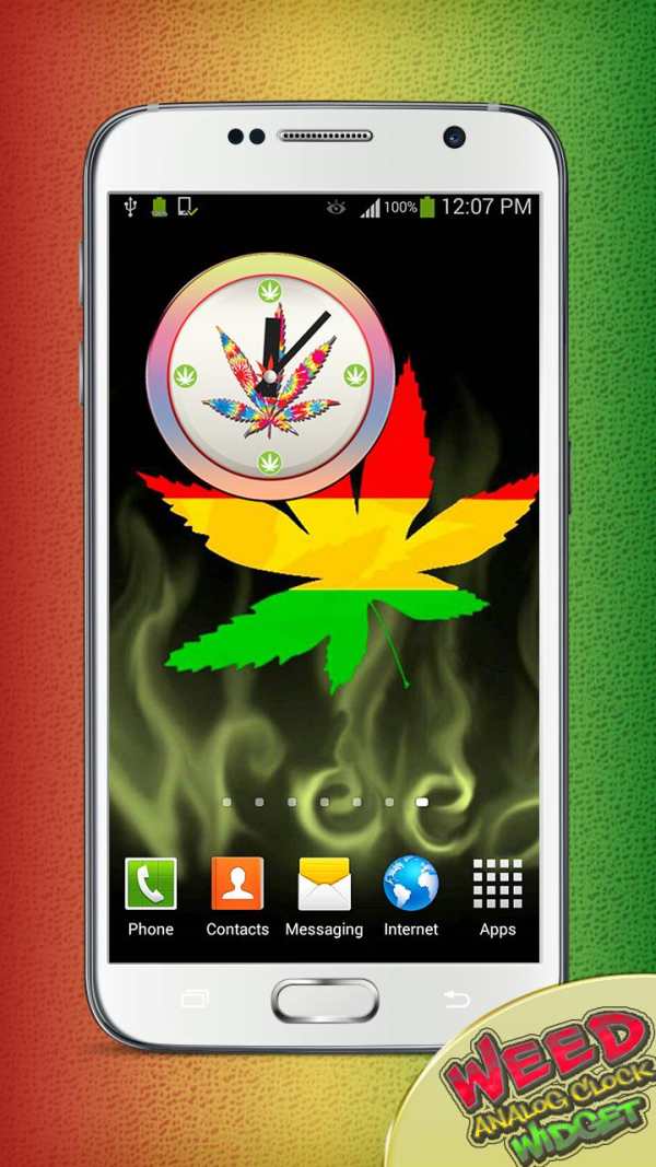 Weed Analog Clock Widget screenshot 4