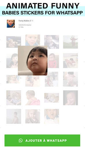 Animated funny babies Stickers for WhatsApp screenshot 3