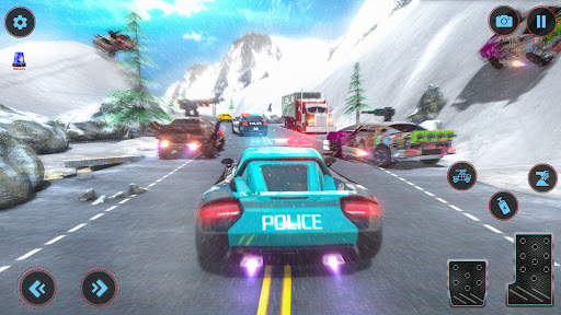 Police car chaser: racing war games 2021 screenshot 4
