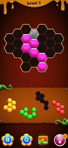 Hexa Puzzle Games that don't need wifi screenshot 1