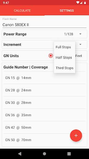 Manual Flash Calculator (Free) screenshot 5