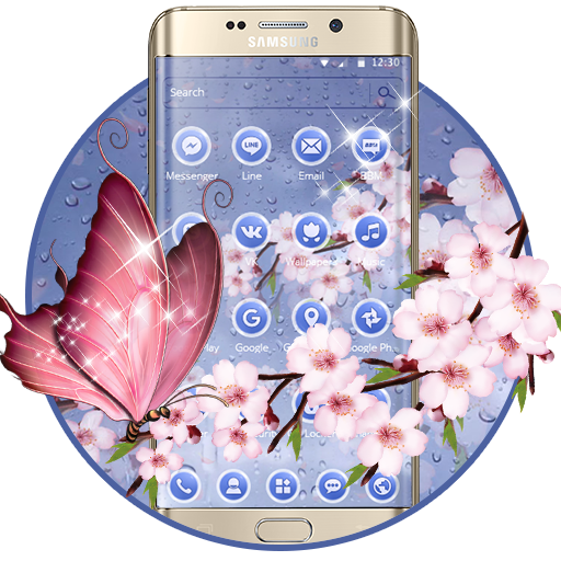 Beautiful Pink Flower Theme icon