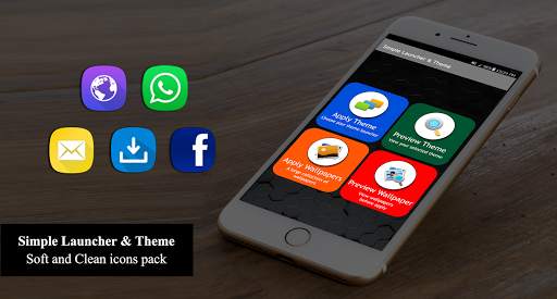 Simple smart launcher, Themes & HD wallpapers screenshot 1