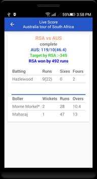 World Cup Cricket 2019 Schedule & Live Score screenshot 8