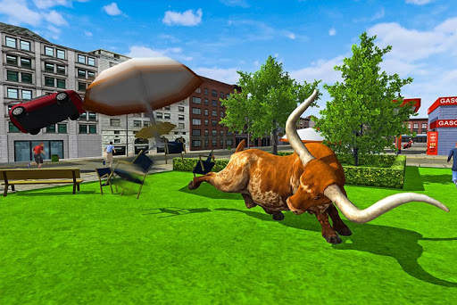 Wild Bull City Attack: Bull Simulator Games screenshot 10