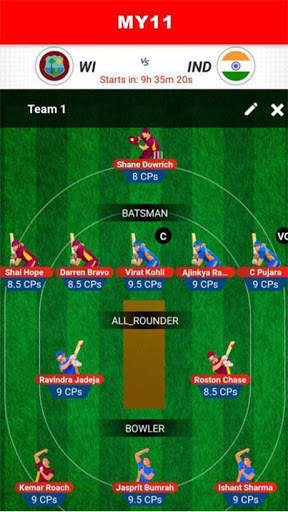 Dream Team 11 - Cricket Prediction screenshot 4