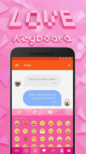Love Emoji Keyboard Theme for Valentine's Day screenshot 2