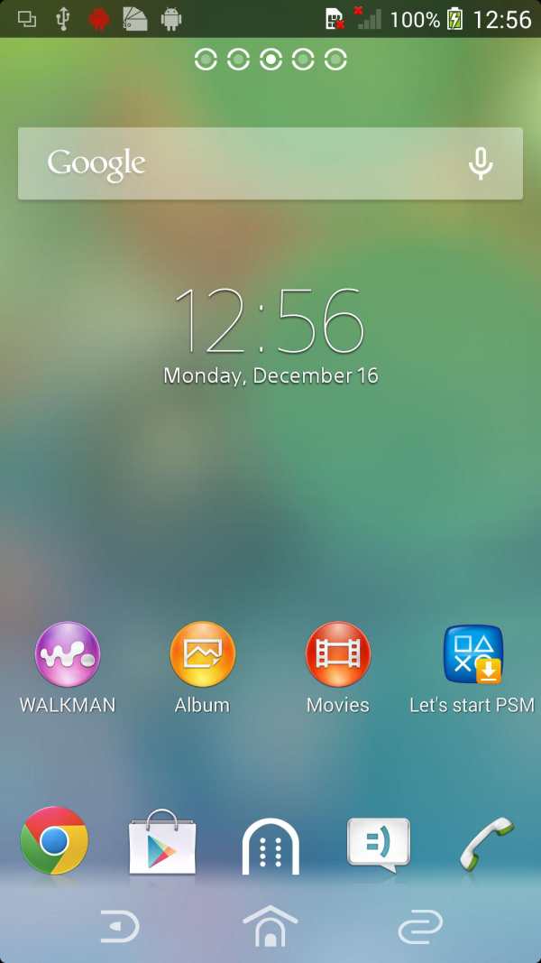 XPERIA™ Clean Foggy Theme screenshot 2