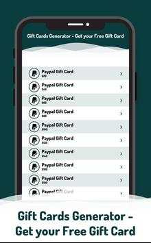 Gift Cards Generator - Get your Free Gift Card 4 تصوير الشاشة