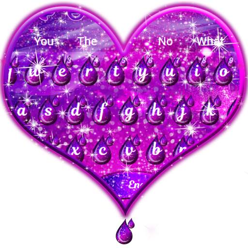 Galaxy Drop Heart Keyboard 10001002
