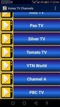 Korea TV Channels स्क्रीनशॉट 2
