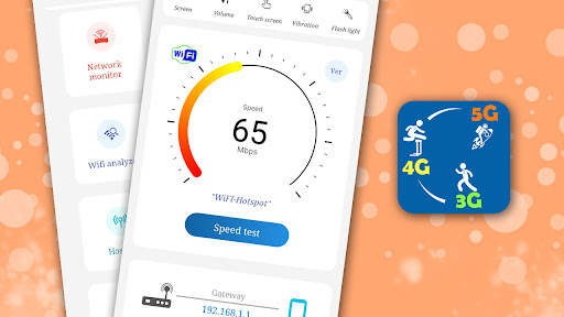 Speed test Wi-Fi & 3G, 5G, 4G screenshot 1