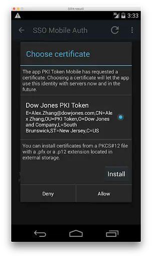 PKI Token Mobile screenshot 1