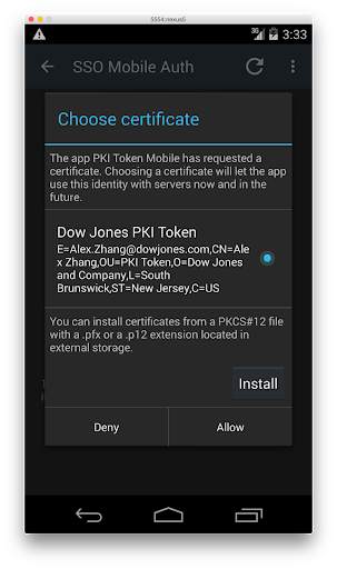 PKI Token Mobile screenshot 1