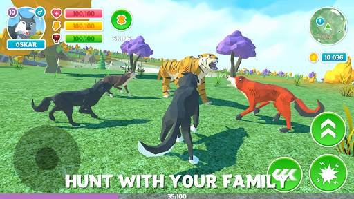 🐺 Wolf Simulator: Wild Animals 3D Family Game screenshot 1