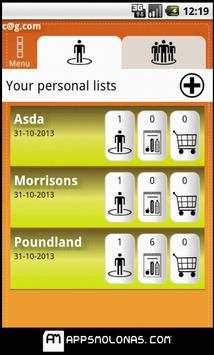 LA LISTA shared shopping list screenshot 2