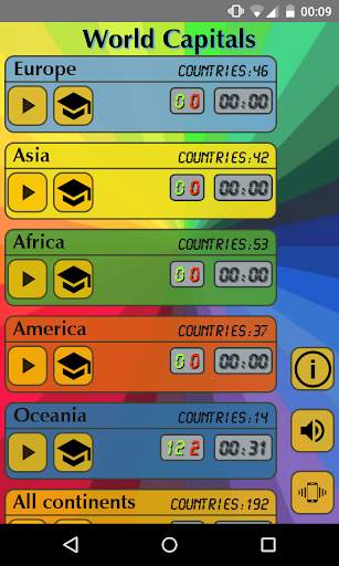 World Capitals (Quiz). Educational game. screenshot 1