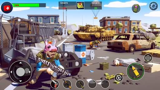Blocky Counter World War Shooting game online 2020 screenshot 1