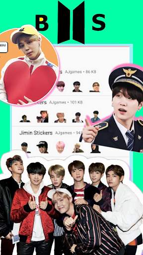 BTS Stickers for WAStickerApps screenshot 2