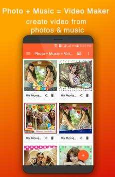 Photo   Music = Video Maker screenshot 1