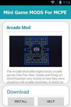 Mini Game MODS For MCPE स्क्रीनशॉट 3