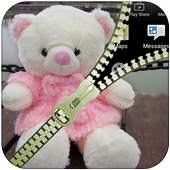 Teddy Bear Zipper Lock Screen 1.0